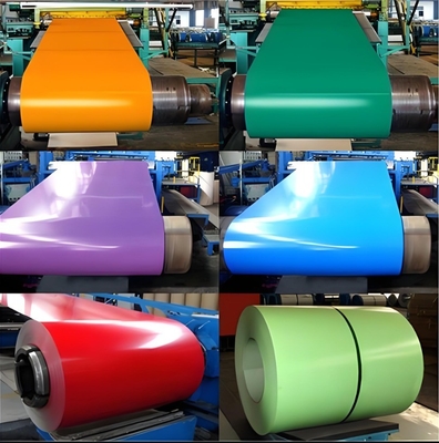 Folha CRC/MS em bobina de aço laminada a frio PPGI/PPGL pré-pintada para fabricação de recipientes