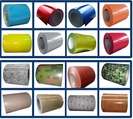 Folha CRC/MS em bobina de aço laminada a frio PPGI/PPGL pré-pintada para fabricação de recipientes