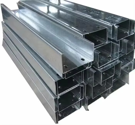 ± 1% Tolerância de aço em forma de C galvanizado a quente não ligado para materiais de construção