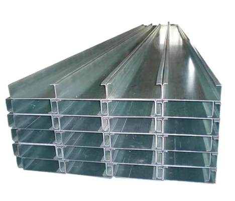 ± 1% Tolerância de aço em forma de C galvanizado a quente não ligado para materiais de construção