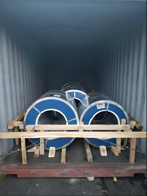 Pacote de caixa de madeira de cor RAL personalizada bobina de aço galvanizado pré-pintada para produtos