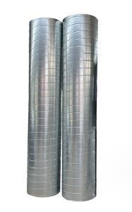 Ducto de ar galvanizado em espiral para uso em ambientes de ar condicionado de design industrial