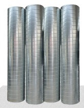 Ducto de ar galvanizado em espiral para uso em ambientes de ar condicionado de design industrial