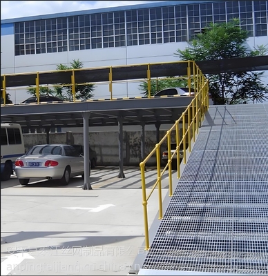 Grelhas de barras de piso de aço galvanizado de prata com certificação ISO9001