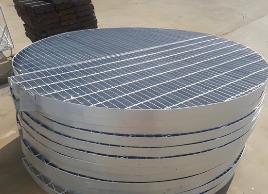 Grelha de alumínio para plataforma de passarela de campo de mina de aço galvanizado certificado ISO9001