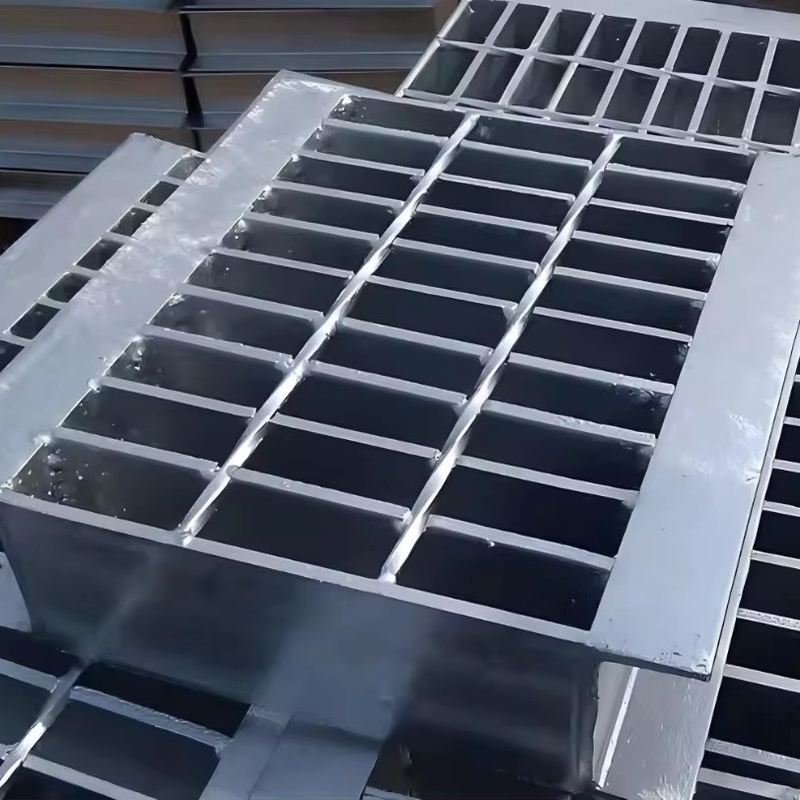 Grelhas de aço inoxidável para drenagens de trincheiras 50 mm Barras transversais Pitch Resistente à corrosão