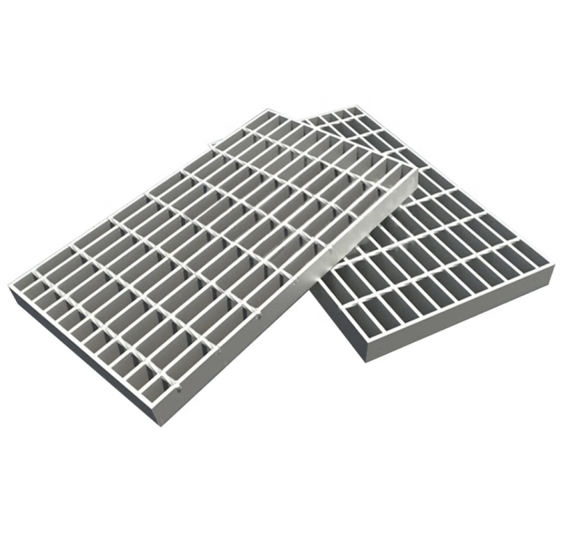 Estrutura de aço galvanizado, cobertura de trincheira, piso, grelha de drenagem de grelha de 50 mm, barras transversais